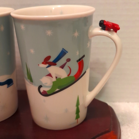 Starbucks Pair Of 2011, 8 Oz Bone China Coffee Mugs - Picture 3 of 7